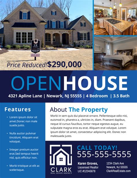 Free Open House Templates