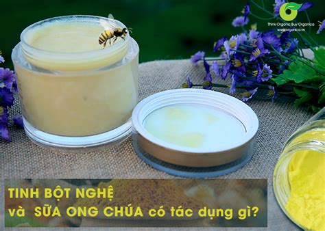 Rất Hay 3 cách dùng tinh bột nghệ sữa ong chúa đẹp da gọn dáng