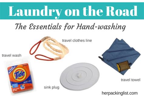 laundry on the road essentials for hand washing clothes her packing list