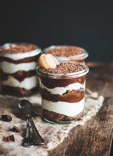 Repeat layers with remaining ladyfingers, cheese mixture and whipped cream. Chocolate Tiramisu - Pretty. Simple. Sweet.