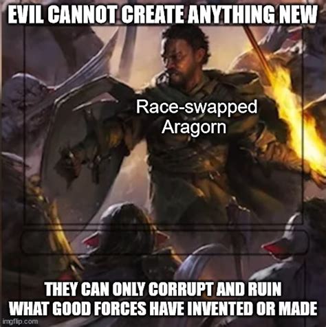 Evil Cannot Create Anything Especially Forced Race Swapping For Good