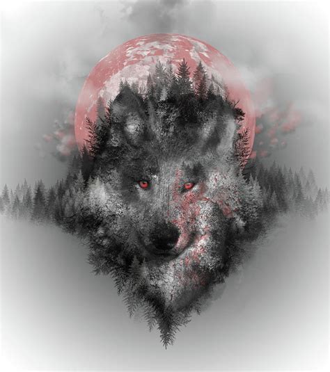 Wolf Digital Art By Bekim M Fine Art America