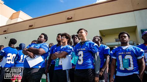 Miami Dolphins Host Palm Glades Preparatory Academy Football Teams At