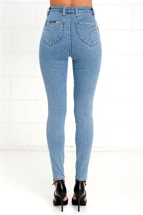 rollas eastcoast ankle skinny jeans light wash denim high waisted jeans 119 00