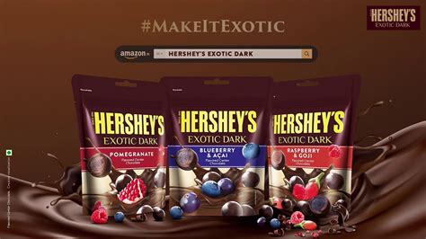 Hersheys Exotic Dark A Unique Dark Cocoa Rich Chocolate With Exotic