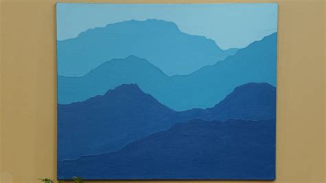 Painting Of Mountains Easy Warehouse Of Ideas