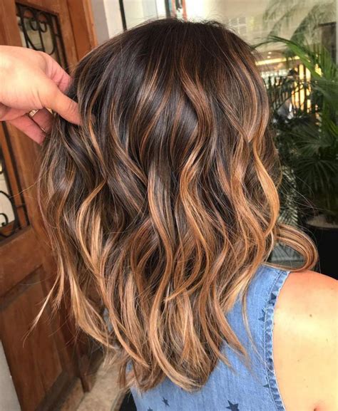 Looks With Caramel Highlights On Brown Hair For Dunkelbraune Haare Haarfarben Haare