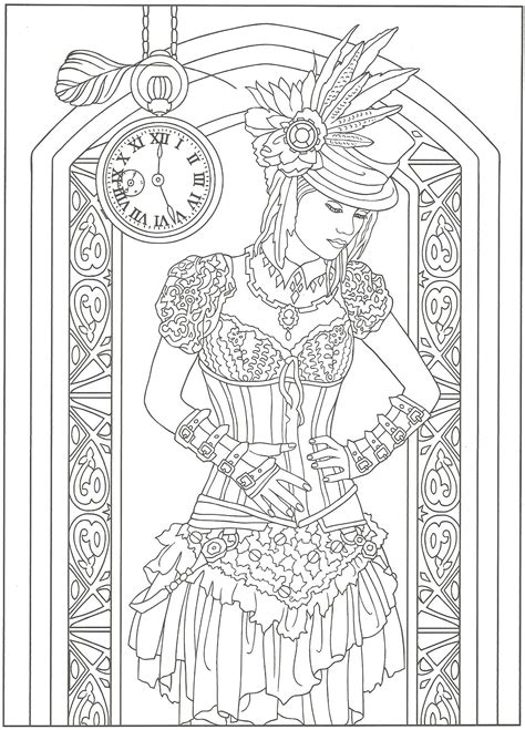 Printable Steampunk Coloring Pages