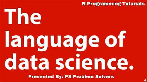 1 Introduction To R R Programming Tutorial Learn The Basics Of