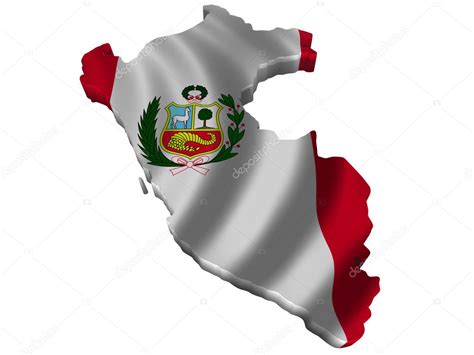 Bandera Y Mapa De Perú Fotografía De Stock © Savup 5247271