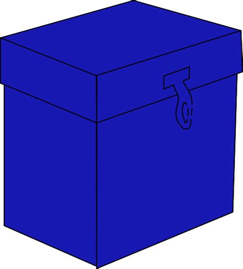 Blue Box Clip Art At Vector Clip Art Online Royalty Free