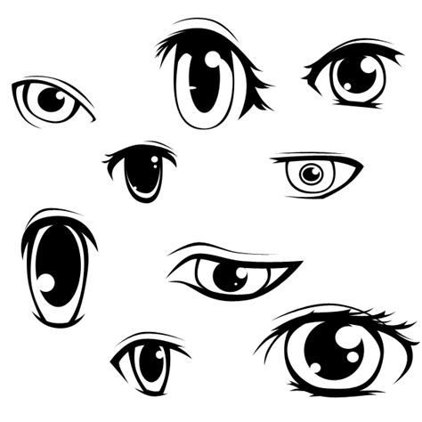 Anime Eyes Vector At Getdrawings Free Download