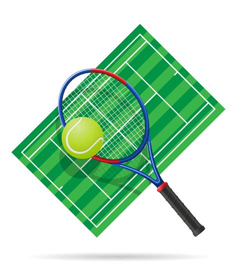 Tennis Court Vector Illustration 490576 Vector Art At Vecteezy