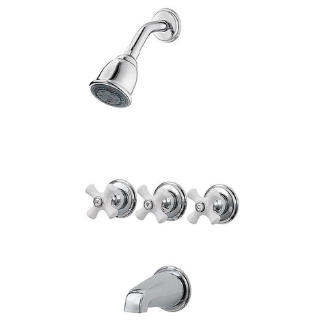 Check spelling or type a new query. Pfister 01 Series Chrome 3-handle Commercial Bathtub and ...