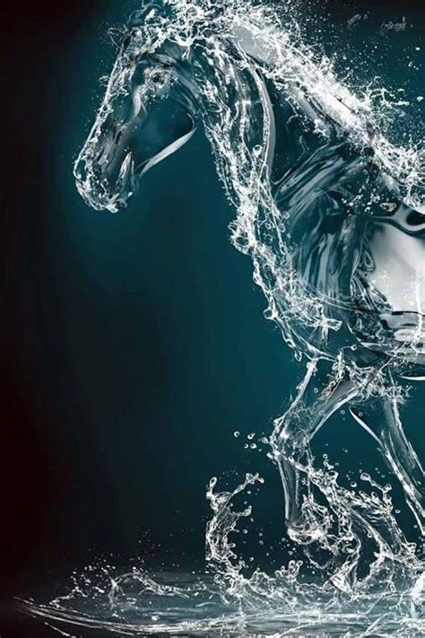 Water Horse Horse Background Water Art Horse Wallpaper