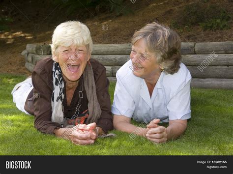 Two Ladies Laughing Image And Photo Free Trial Bigstock