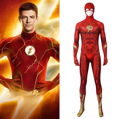 The Flash Season 8 Costume Cosplay Barry Allen Bodysuit Ver2 Handmade Ebay