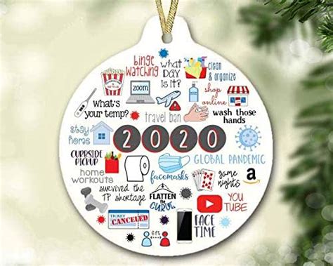 Nothing had really happened since january, because of the pandemic. Amazon.com: 2020 Christmas Ornament | COVID Christmas ...