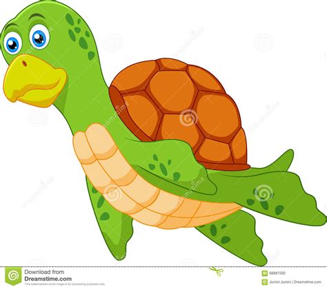 Cute Turtle Cartoon Stock Vector Illustration Of Graphic 68887592