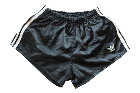 Adidas Vintage Nylon 80s Shorts Sporthose Black Sprinter Running Gr 6