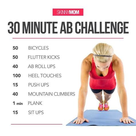 Minute Ab Challenge Minute Ab Workout Ab Challenge Fun Workouts