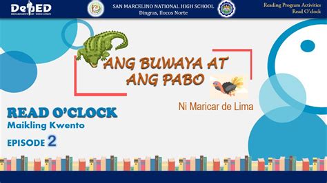 Maikling Kwento Episode 2 Ang Buwaya At Ang Pabo Reading Program