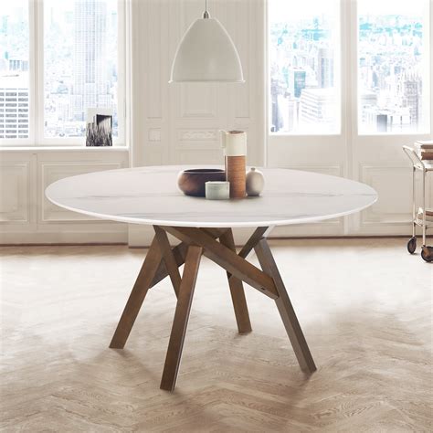 Modern White Round Dining Table Image To U