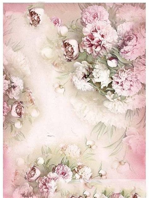 Rice Paper For Decoupage A Sheet Vintage Shabby Chic Pink Etsy