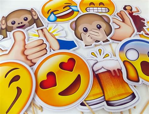 50 Plaquinhas Emoji Para Festas Elo7 Produtos Especiais