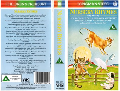 Nursery Rhymes 1982 Uk Vhs Cover Classic Vhs Museum Uk Flickr
