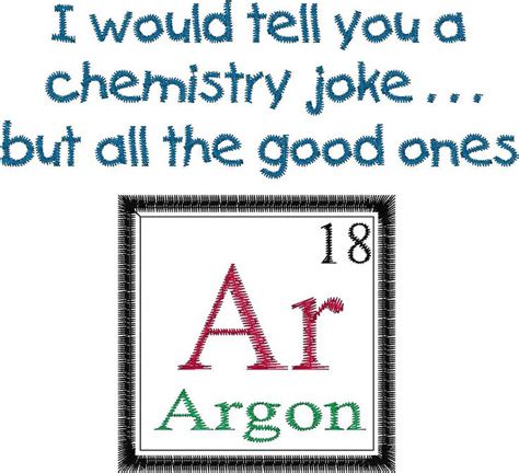 Periodic Table Joke Design Argon