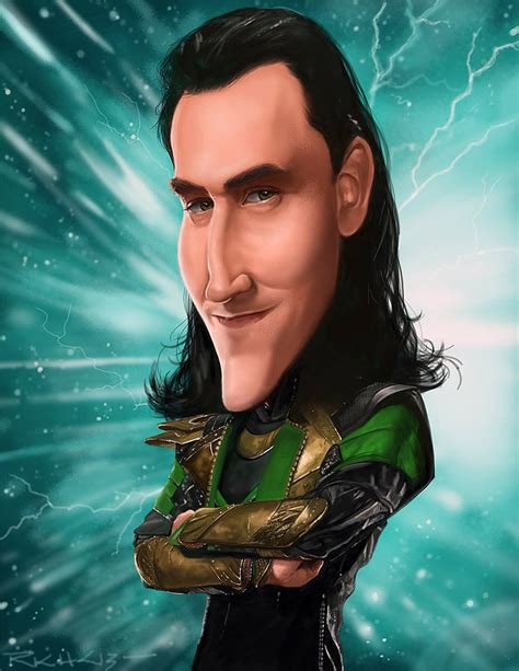 Find and save images from the loki / tom hiddleston collection by ℰ๓ (namelessem_) on we heart it, your everyday app to get lost in what you love. Caricatura de Tom Hiddleston como Loki