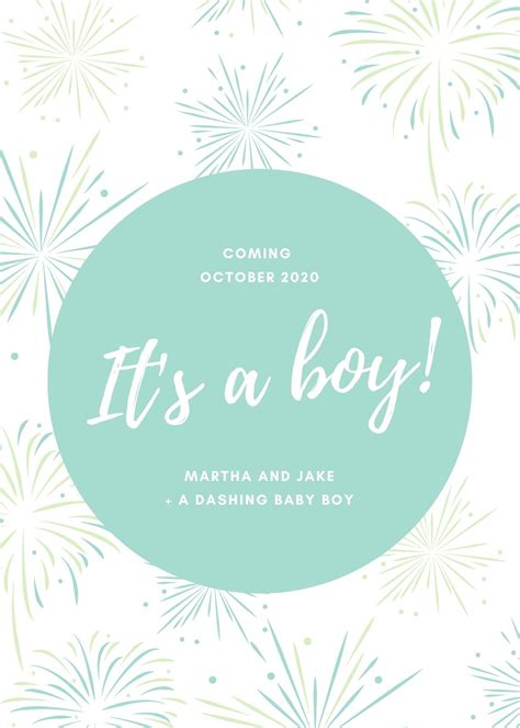 Free Custom Printable Pregnancy Announcement Templates Canva