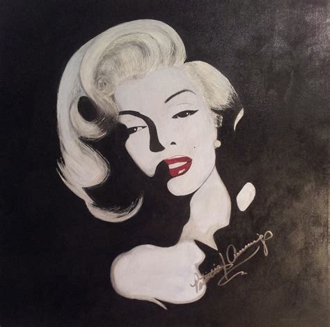 Marilyn In The Moonlight Painting By Patricia Brewer Cummings Pixels