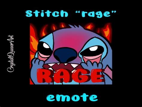 Stitch Rage Twitch Discord Emote Etsy