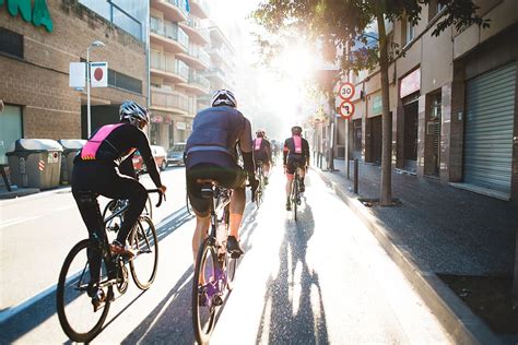 Cycling City Street Biking Commuting People Outdoors Urban