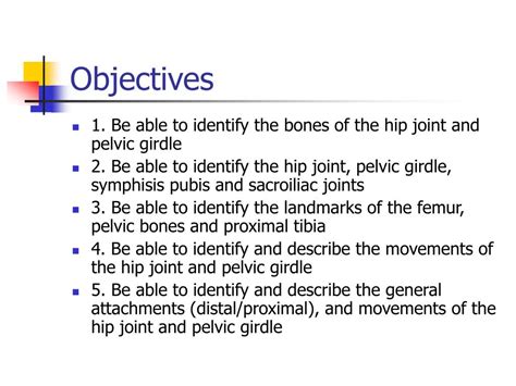 Ppt Hip Joint And Pelvic Girdle Powerpoint Presentation Free