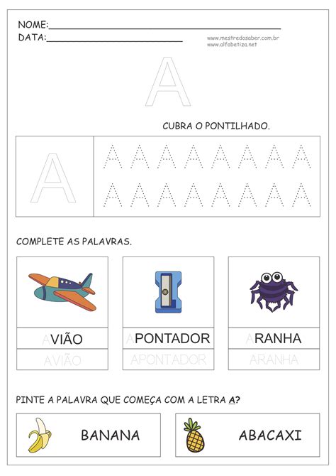 Atividades Com Vogais 1º Ano Mestre Do Saber Loja