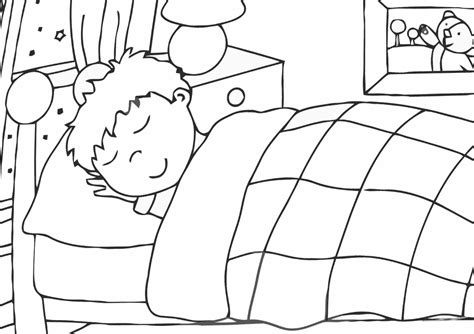 Bedtime Routine Coloring Pages