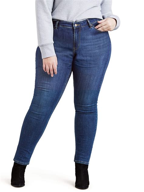 Levis Women S Plus Size 711 Stretch Mid Rise Skinny Jeans