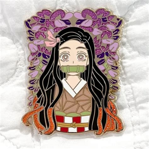 Demon Slayer Nezuko Kimetsu No Yaiba Kny Anime Metal Enamel Pin Badge