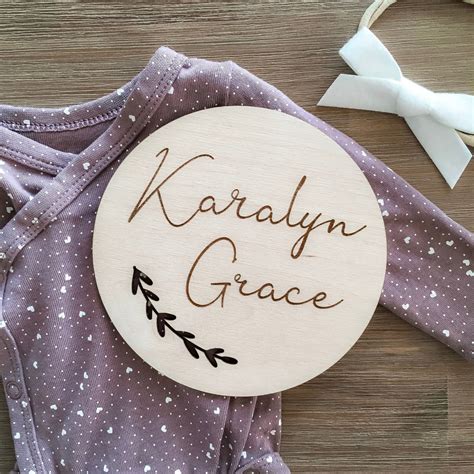 Baby Wood Sign Newborn Baby Sign Baby Nursery Decor New Etsy