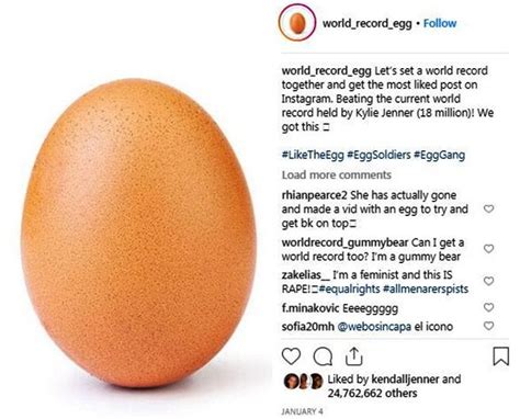 At 36 Mn This Is The Most Liked Egg On Instagram Get Ahead