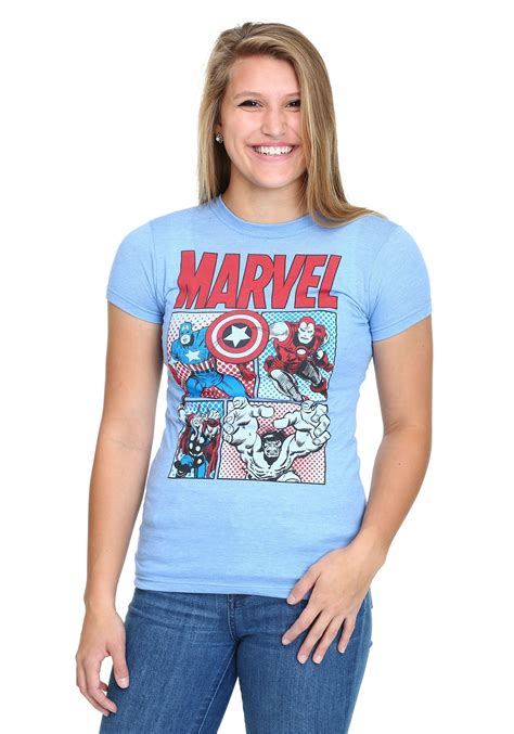 Womens Marvel Group T Shirt In 2020 Epic Shirt Superhero Shirt