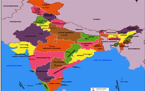 28 States And Capitals Of India
