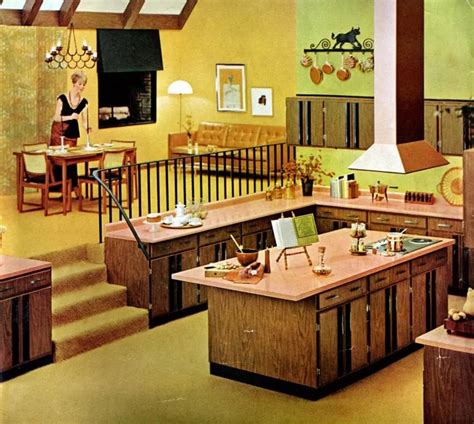 Six Wonderful Workable Kitchen Designs From The 60s Retro Home