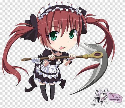 Free Download Renders Anime Chibi Female Anime Character Holding