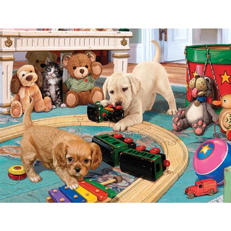 Puppies Playtime 300 Large Piece Jigsaw Puzzle | Spilsbury