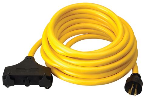 Southwire Generator Extension Cord 25 Ft 3 Outlets 20 Amp