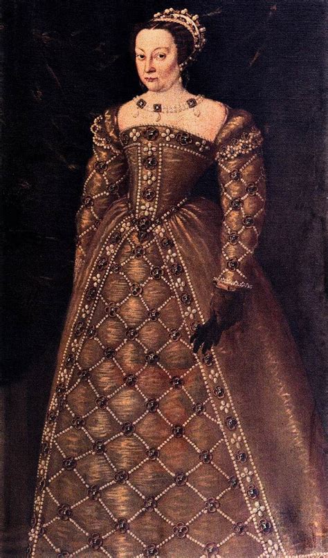 Portrait Of Catherine De Mediciqueen Of France By An Unknown Painter